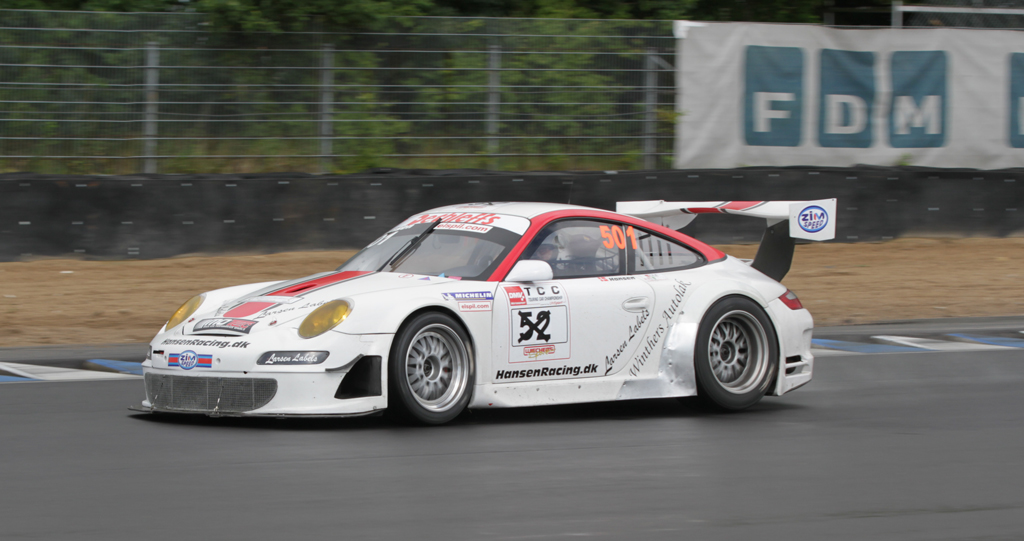 Erfarne Jørgen Hansen i hans Porsche 911
(Foto: Motorsporten.dk)